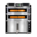 GMG - Pizzaofen inkl. Haube & Gärschrank - Innenisolierung aus Steinwolle & Vollschamottstein | 2x 8,0 kW 400V GMG