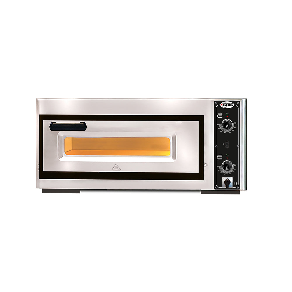 GMG - Pizzaofen PF4040 E elektrisch - 1x Ø 39cm | 3,5 kW | 230V - Edelstahl 1 Backkammer m. 18cm Höhe GMG