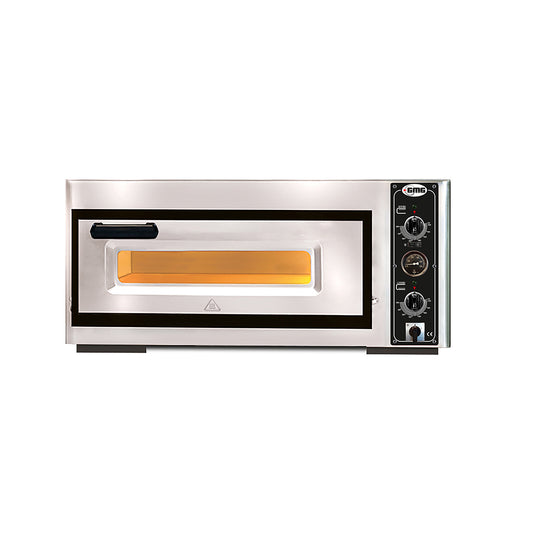 GMG - Pizzaofen PF4040 E18 m. Thermom. elektrisch -1x Ø 39cm | 3,5 kW | 230V - Edelstahl 1 Backkammer m. 18cm Höhe GMG