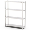 Edelstahlregal, 2000x400x1800mm, mit 4 verstellbaren Ablagen Qusinox