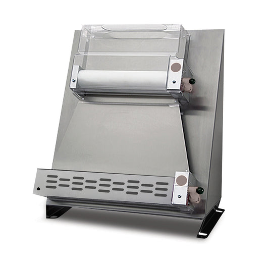 GMG - Teigausrollmaschinen Ø 40cm für eckige Pizzen - Teigstärke 1-4mm - Teiggewicht variabel 80-500gr Gehäuse Edelstahl GMG