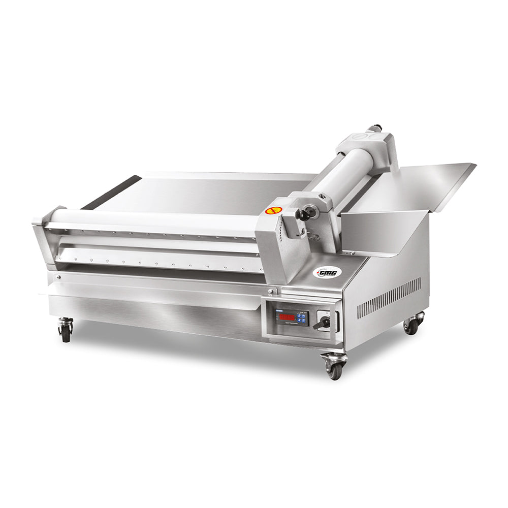 GMG - Teigausrollmaschinen Ø 60cm für runde und eckige Pizzen - Teigstärke einstellbar - Teiggewicht variabel 80-2000gr GMG
