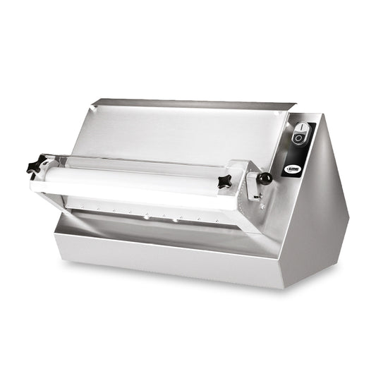 GMG - Teigausrollmaschinen Ø 40cm für runde und eckige Pizzen - Teigstärke einstellbar - Teiggewicht variabel 80-500gr GMG