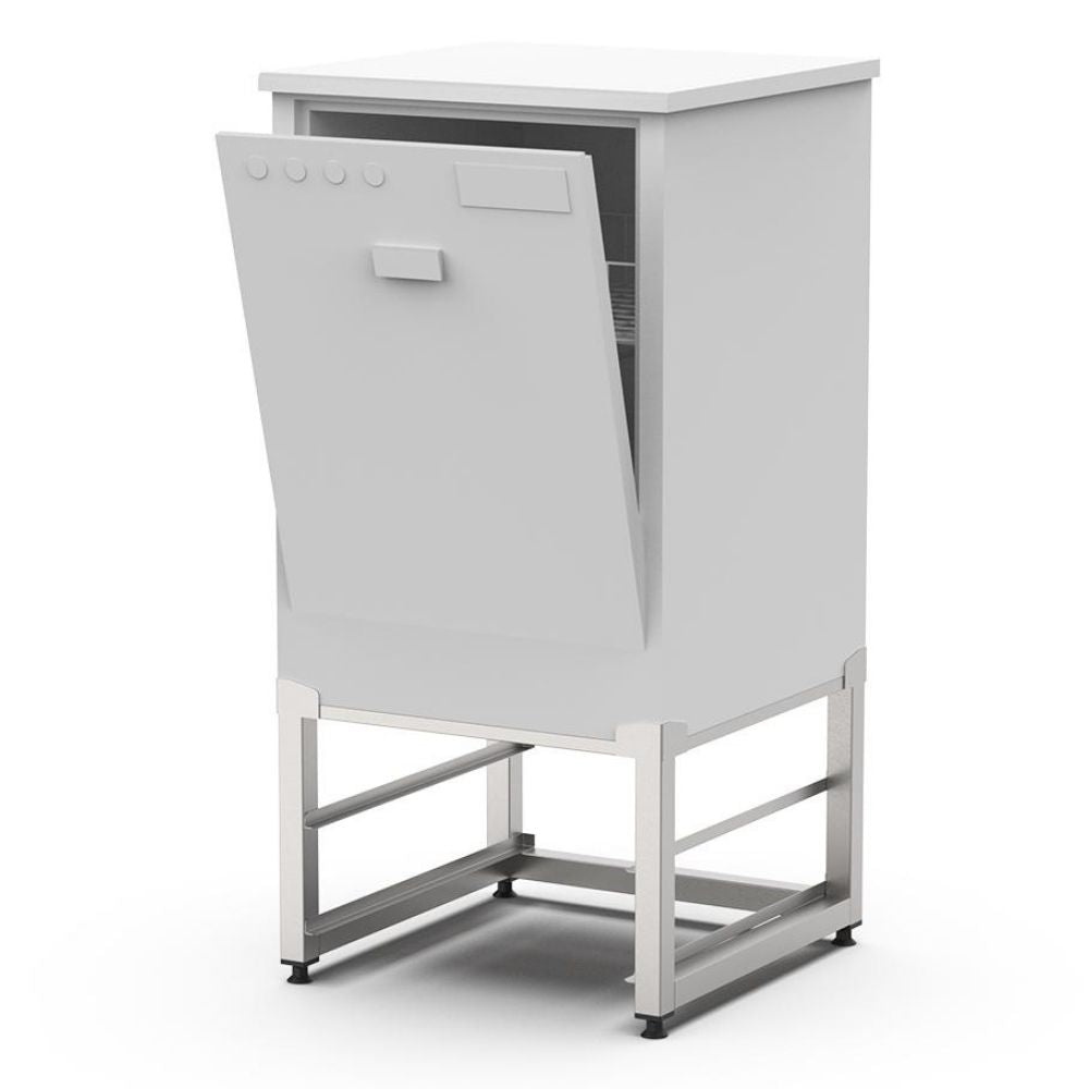 Untergestell für Frontlader-Geschirrspülmaschinen, 600x600x400mm Qusinox