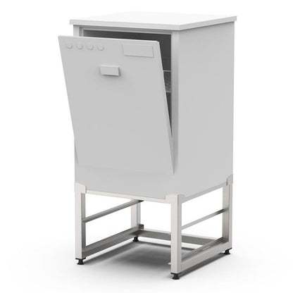 Untergestell für Frontlader-Geschirrspülmaschinen, 600x600x400mm Qusinox