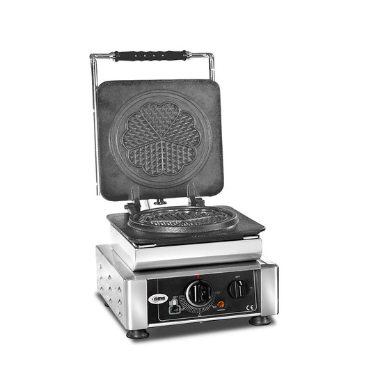 GMG - Waffeleisen Amore-M - 1x Ø 17cm - Wechselbare Backplatte & einfache Montage - 50° bis 300°C - Leichte Reinigung GMG