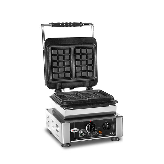 GMG - Waffeleisen Bruxelles - 2x 10,2 x 16,4 x 2,6cm - Wechselbare Backplatte & einfache Montage - 50° bis 300°C - Leichte Reinigung GMG