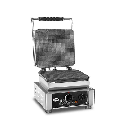 GMG - Waffeleisen Gelato - 1x 23 x 23cm - Wechselbare Backplatte & einfache Montage - 50° bis 300°C - Leichte Reinigung GMG