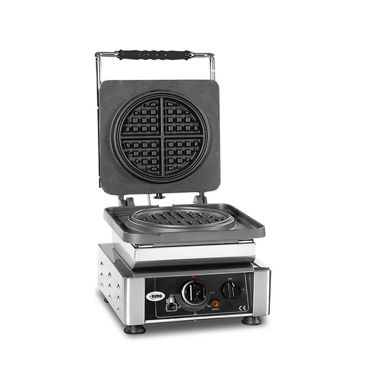 GMG - Waffeleisen American - 1x Ø16 x 1,5cm - Wechselbare Backplatte & einfache Montage - 50° bis 300°C - Leichte Reinigung GMG