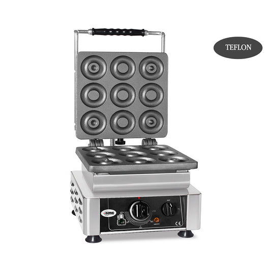 GMG - Waffeleisen Donato - 1x 9x 8cm x 1,4cm/2,8cm - Wechselbare Backplatte & einfache Montage - 50° bis 300°C - Leichte Reinigung GMG