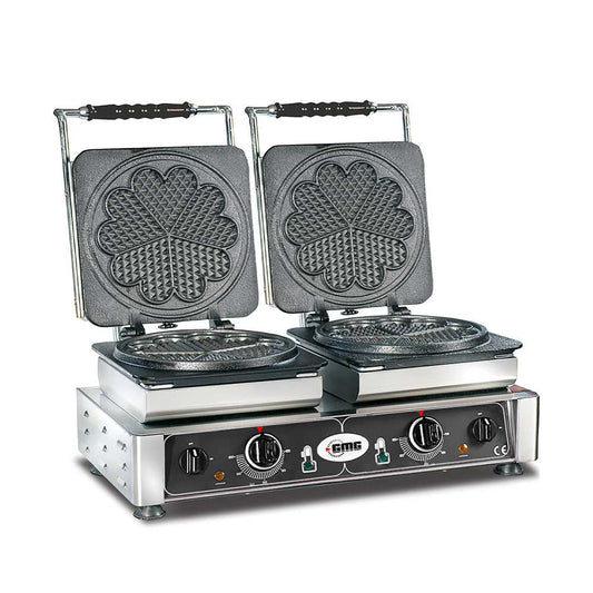 GMG - Waffeleisen Amore-L - 2x Ø 21m - Wechselbare Backplatte & einfache Montage - 50° bis 300°C - Leichte Reinigung GMG