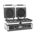 GMG - Waffeleisen American - 2x Ø16 x 1,5cm - Wechselbare Backplatte & einfache Montage - 50° bis 300°C - Leichte Reinigung GMG