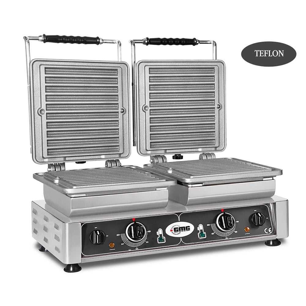 GMG - Waffeleisen Churo - 2x 10x 21cm x 2cm x 1cm/2cm - Wechselbare Backplatte & einfache Montage - 50° bis 300°C - Leichte Reinigung GMG