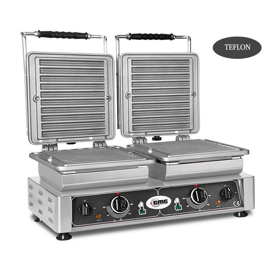 GMG - Waffeleisen Churo - 2x 10x 21cm x 2cm x 1cm/2cm - Wechselbare Backplatte & einfache Montage - 50° bis 300°C - Leichte Reinigung GMG