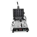 GMG - Waffeleisen Rondo - 16x Durchmesser 5cm - Wechselbare Backplatte aus Gusseisen - 180° drehbar - 50° bis 300°C - Gehäuse Edelstahl - mit Timer GMG