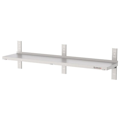 Wandbord, 1800x300x360mm, mit 1 Etage Qusinox