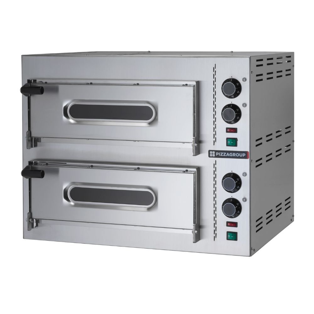 Pizza Group Pizzaofen Compact M50/13-B – 2 Kammern, 50 × 50 cm, 230 V