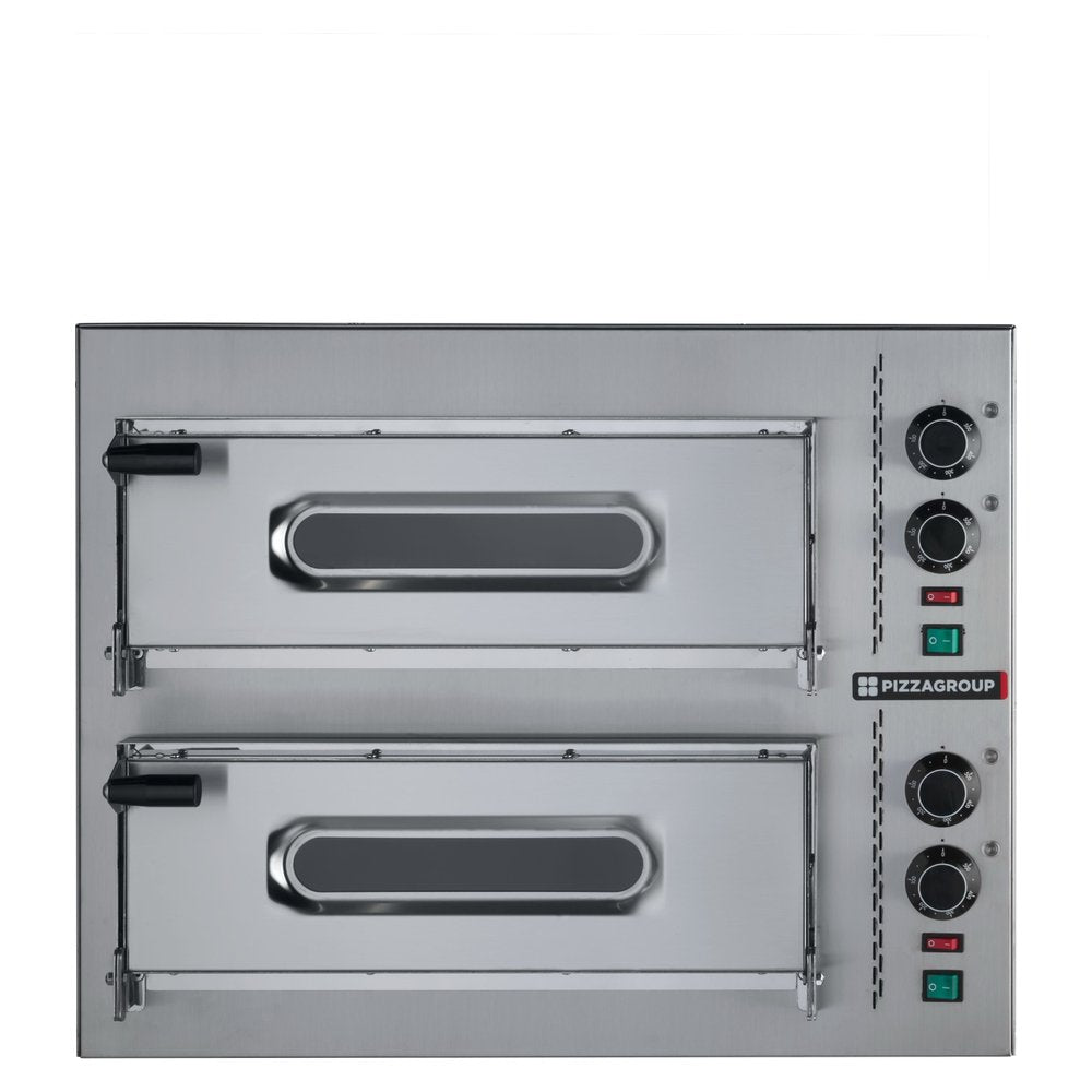 Pizza Group Pizzaofen Compact M50/13-B – 2 Kammern, 50 × 50 cm, 230 V
