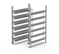 Bartscher Auflageschienen, 6 Einschübe – GN 1/1 oder 600 × 400