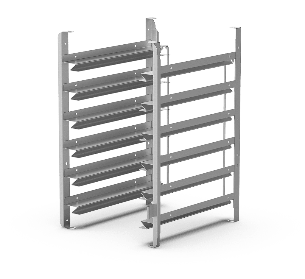 Bartscher Auflageschienen, 6 Einschübe – GN 1/1 oder 600 × 400